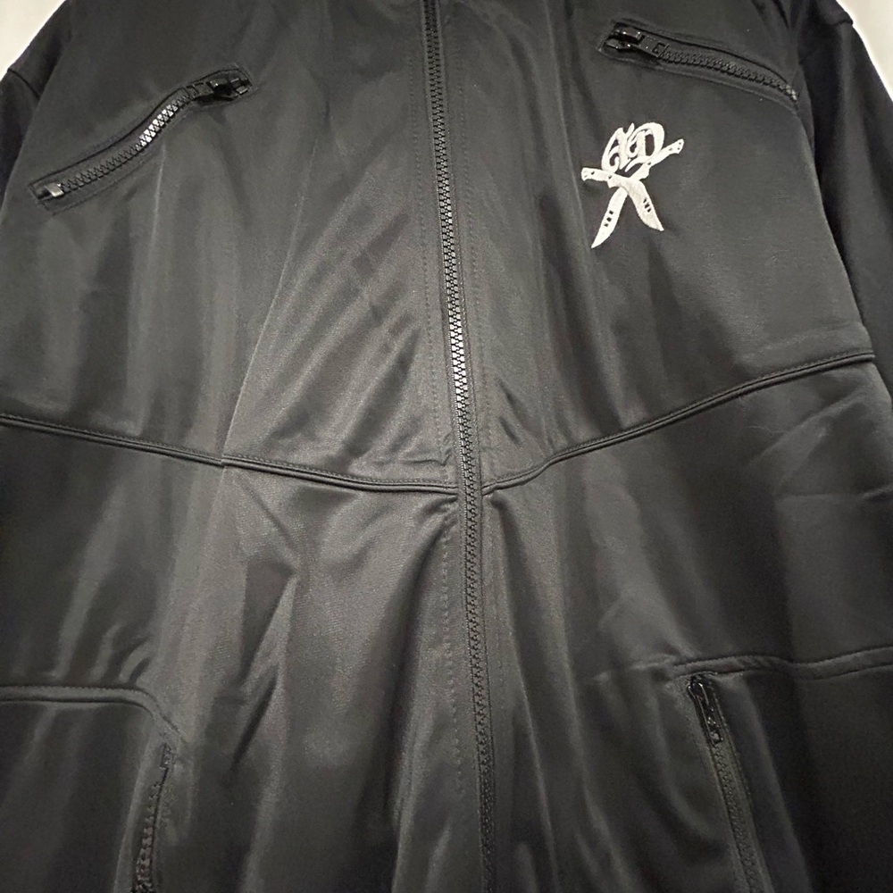NWT Mens XXL Black Bomber Jacket Artful Dodger - Picture 6 of 12